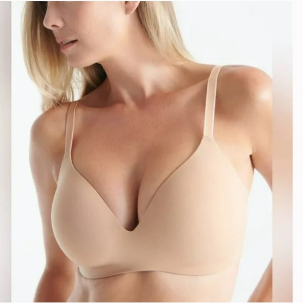Knix WingWoman Contour Bra Size 34D Warm Sand
